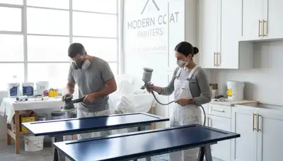 Cabinet painting in Houston, TX by Houston Paint Pros for durable, humidity-resistant finishes