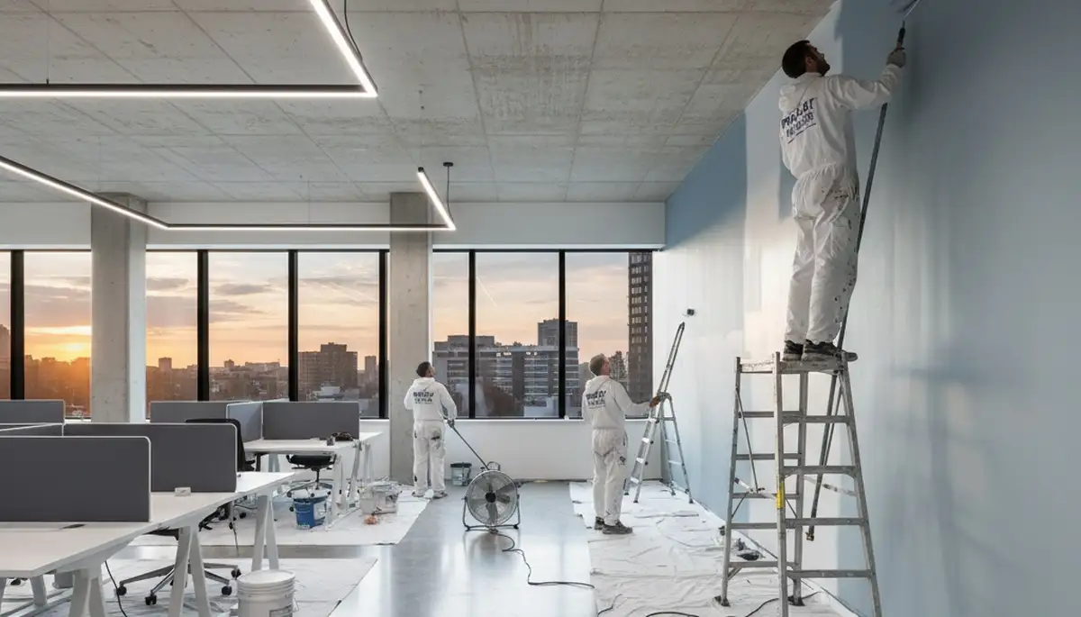Commercial painting in Houston, TX by Houston Paint Pros for durable business property finishes