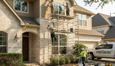 Houston, TX painting contractor delivering professional interior and exterior painting services