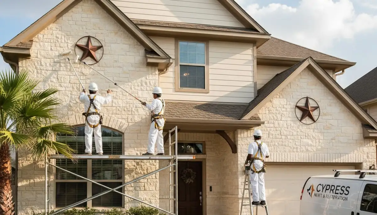 Houston, TX painting contractor providing professional interior and exterior house painting services
