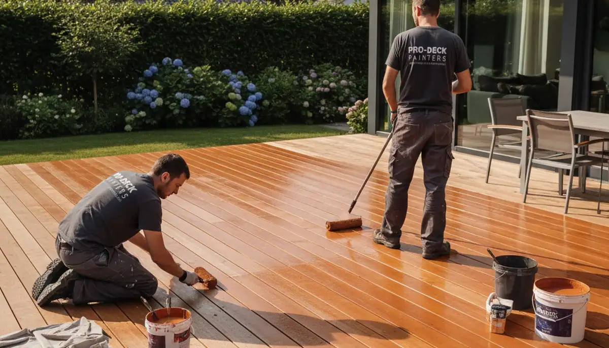 Deck painting service in Houston, TX for durable, weather-resistant outdoor wood protection