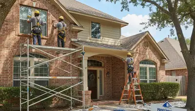 Houston, TX painting contractors providing professional interior and exterior house painting services