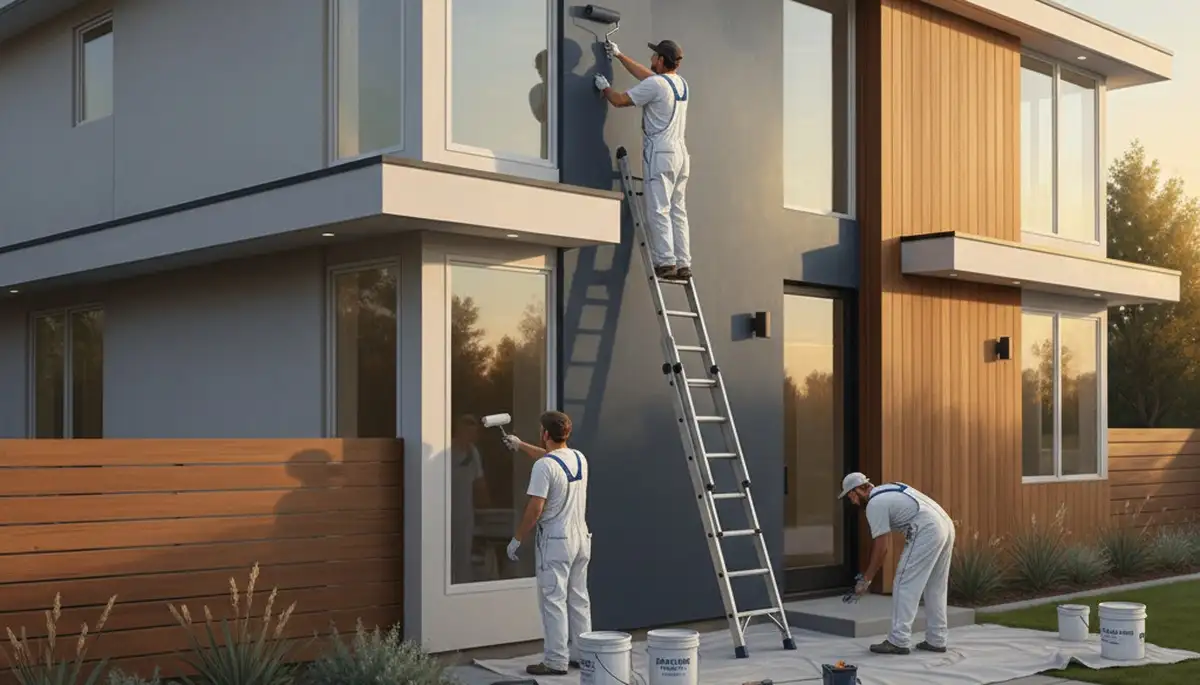 Exterior house painting in Houston, TX by Houston Paint Pros for durable weather protection