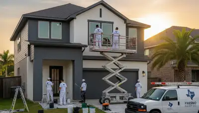 Houston, TX painting contractors providing professional interior and exterior house painting services