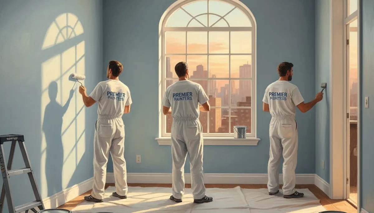 Interior house painting in Houston, TX by professional painters for a durable, clean finish