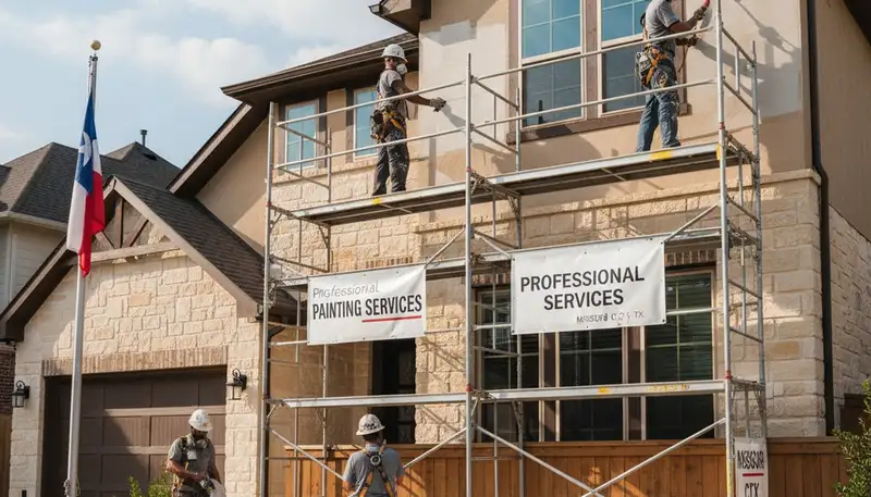 Houston, TX painting contractors delivering professional interior and exterior home painting services