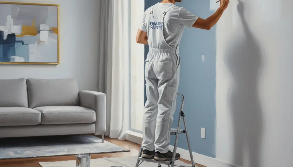 Paint touch-up service in Houston, TX restoring walls, trim, and doors with a fresh finish