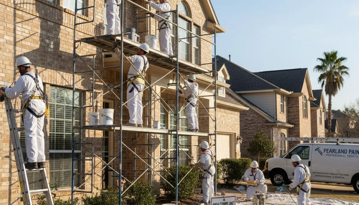 Houston, TX painting services for residential and commercial interior and exterior projects