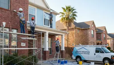 Houston, TX painting services for interior and exterior home painting by professional painters