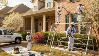 Houston, TX painting contractor providing professional interior and exterior house painting services