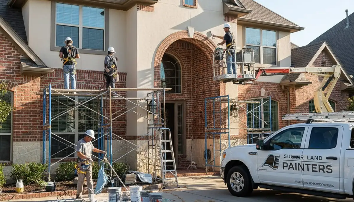 Houston, TX painting contractors providing professional interior and exterior house painting services